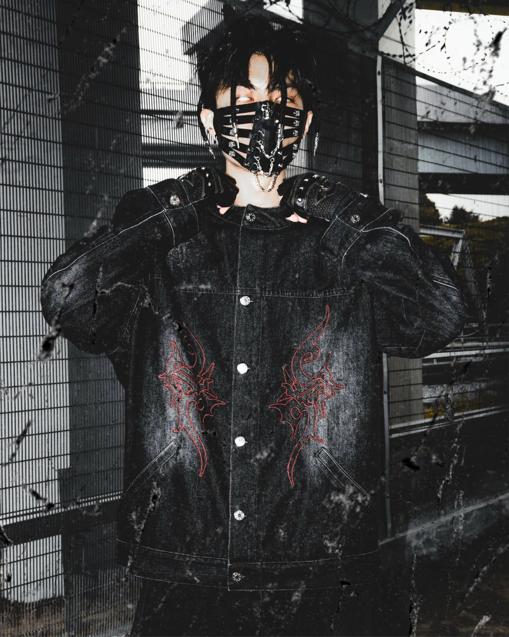 Aura Denim Jacket Black