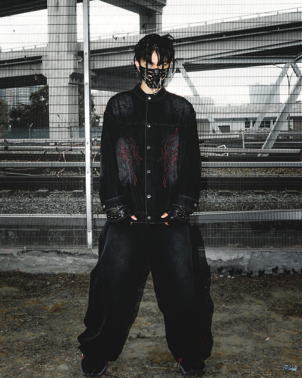 Aura Denim Jacket Black