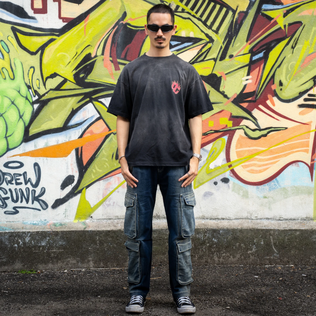 Flame Oversize Dyed Tee