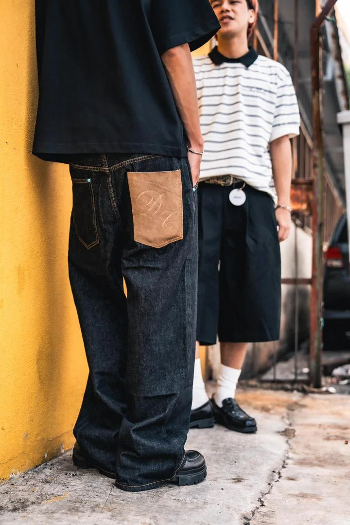 Pony Hair Raw Denim Black