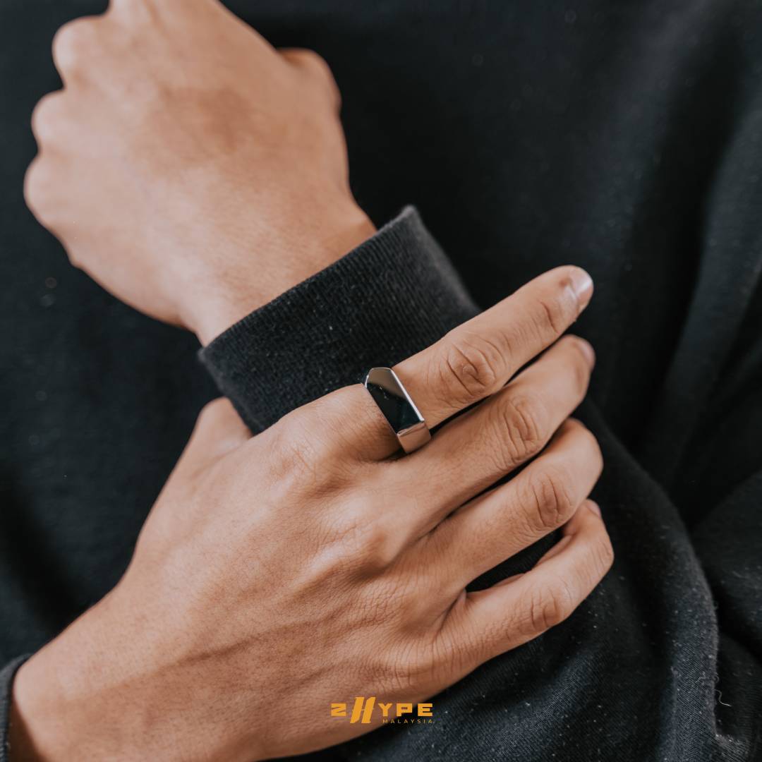 Steel Signet Ring (Silver)