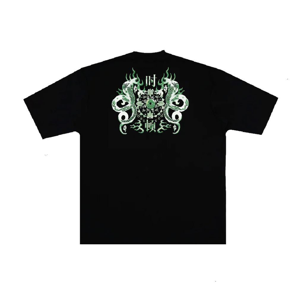 Golden Jade : Duo Snake Tee Black