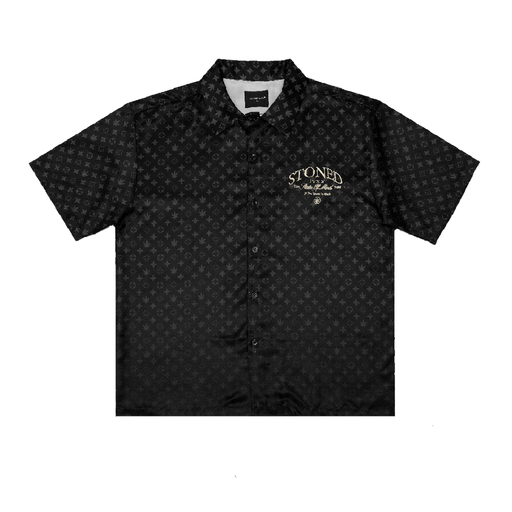 Void : Monogram Revere Shirt Black