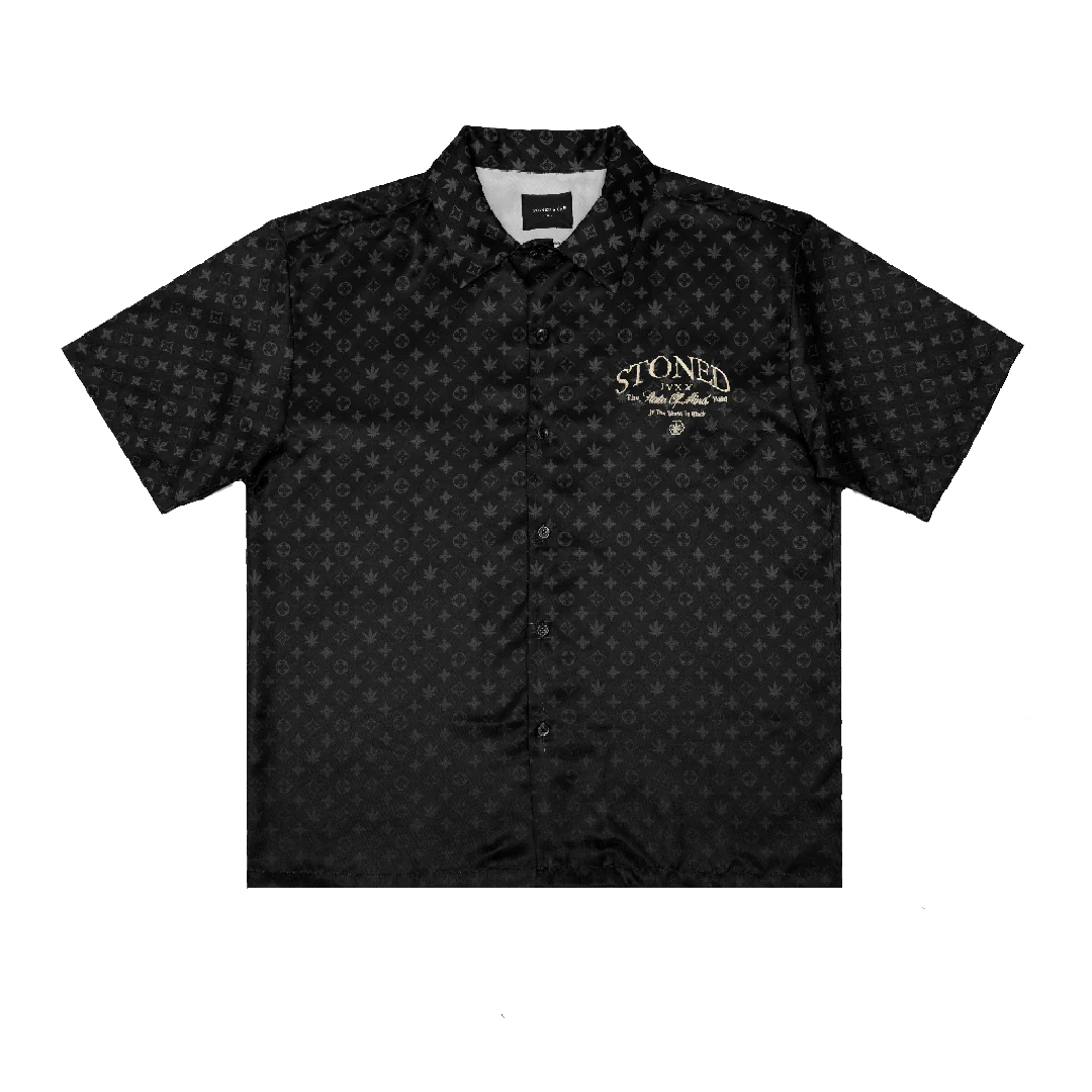 Void : Monogram Revere Shirt Black