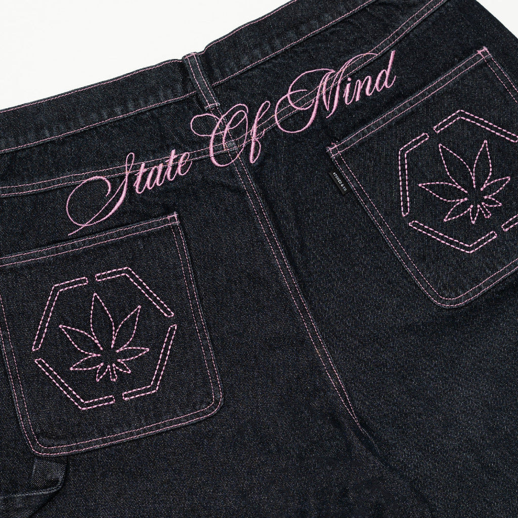 Dark Horse : Oversized Denim Jorts Navy