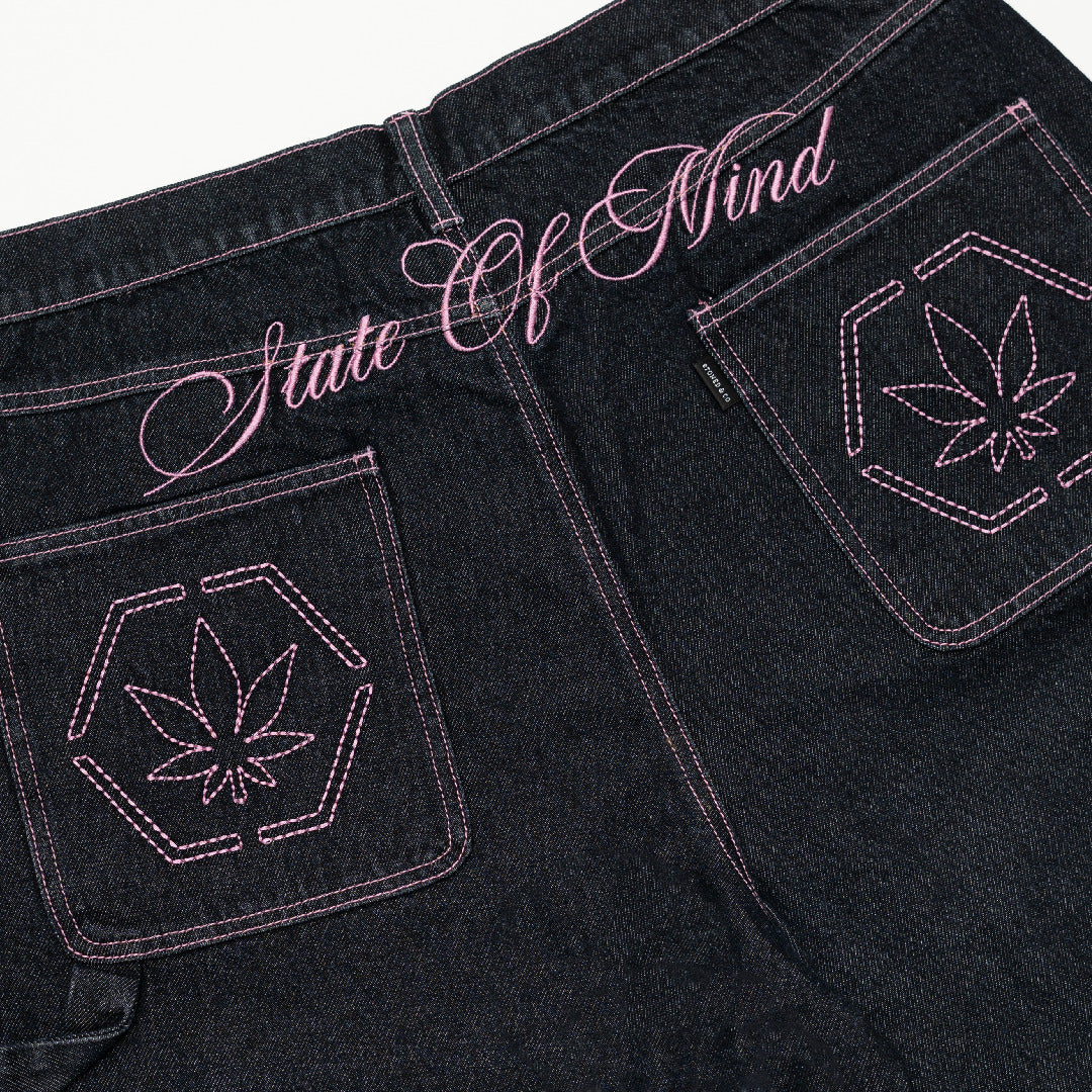 Dark Horse : Oversized Denim Jorts Navy