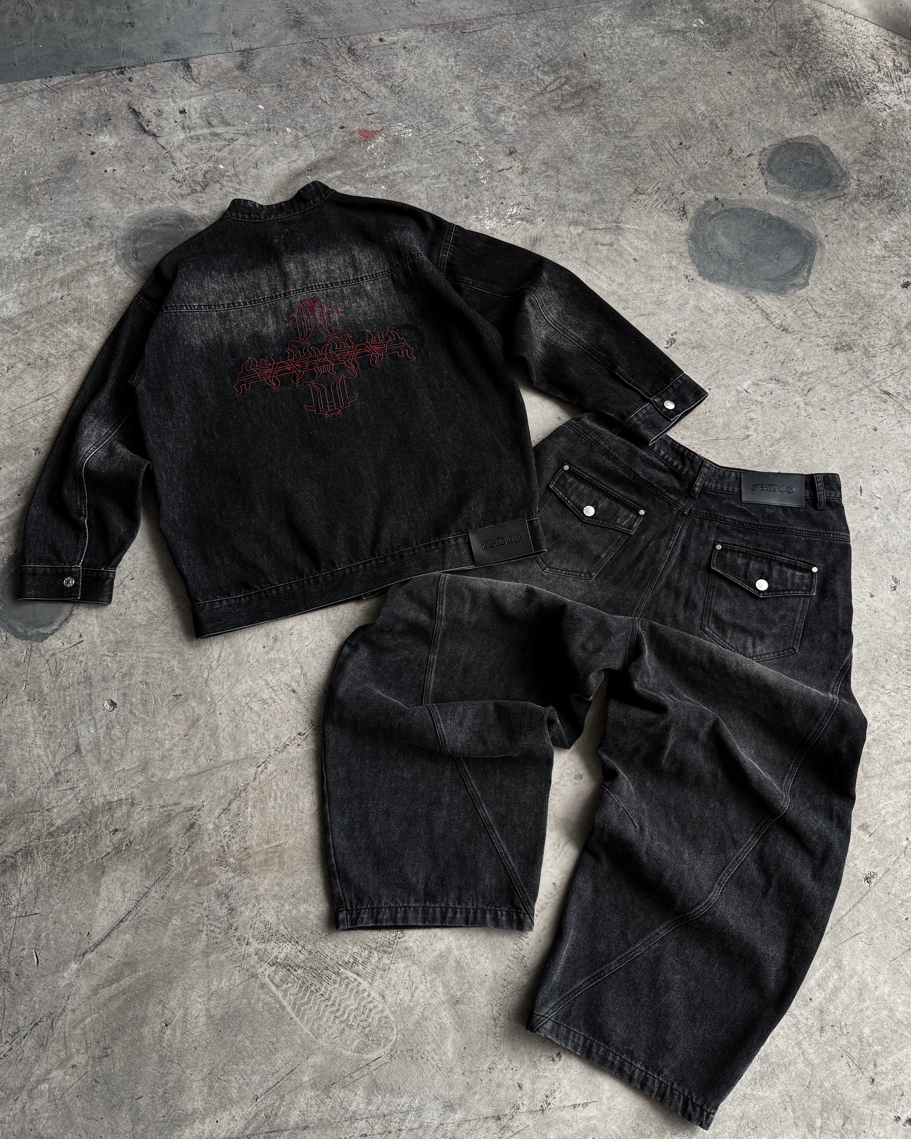 Aura Denim Jacket Black