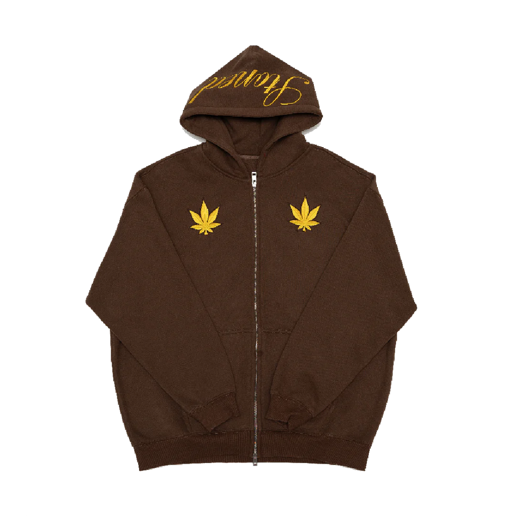 Golden Jade : UIP Zip Up Hoodie Brown