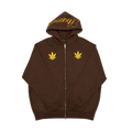 Golden Jade : UIP Zip Up Hoodie Brown
