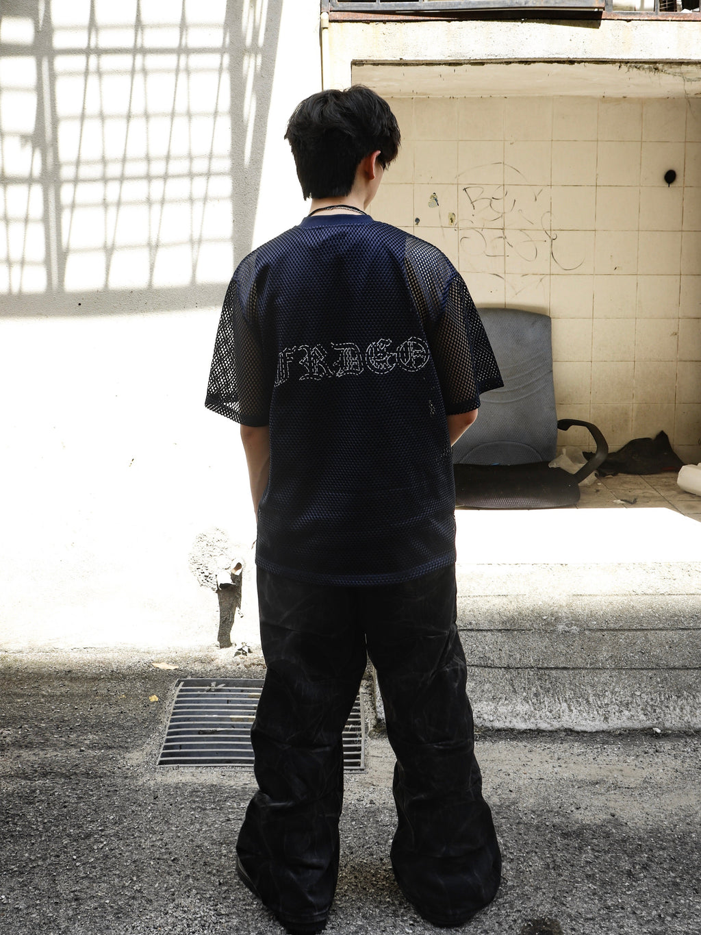 Aura Mesh Tee Navy