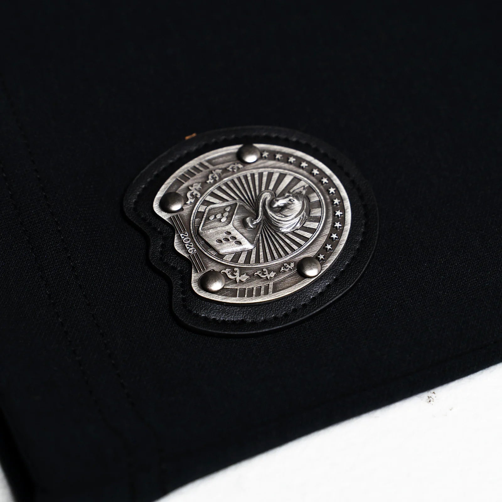 Tibetan Horse Tee (Black on Black)