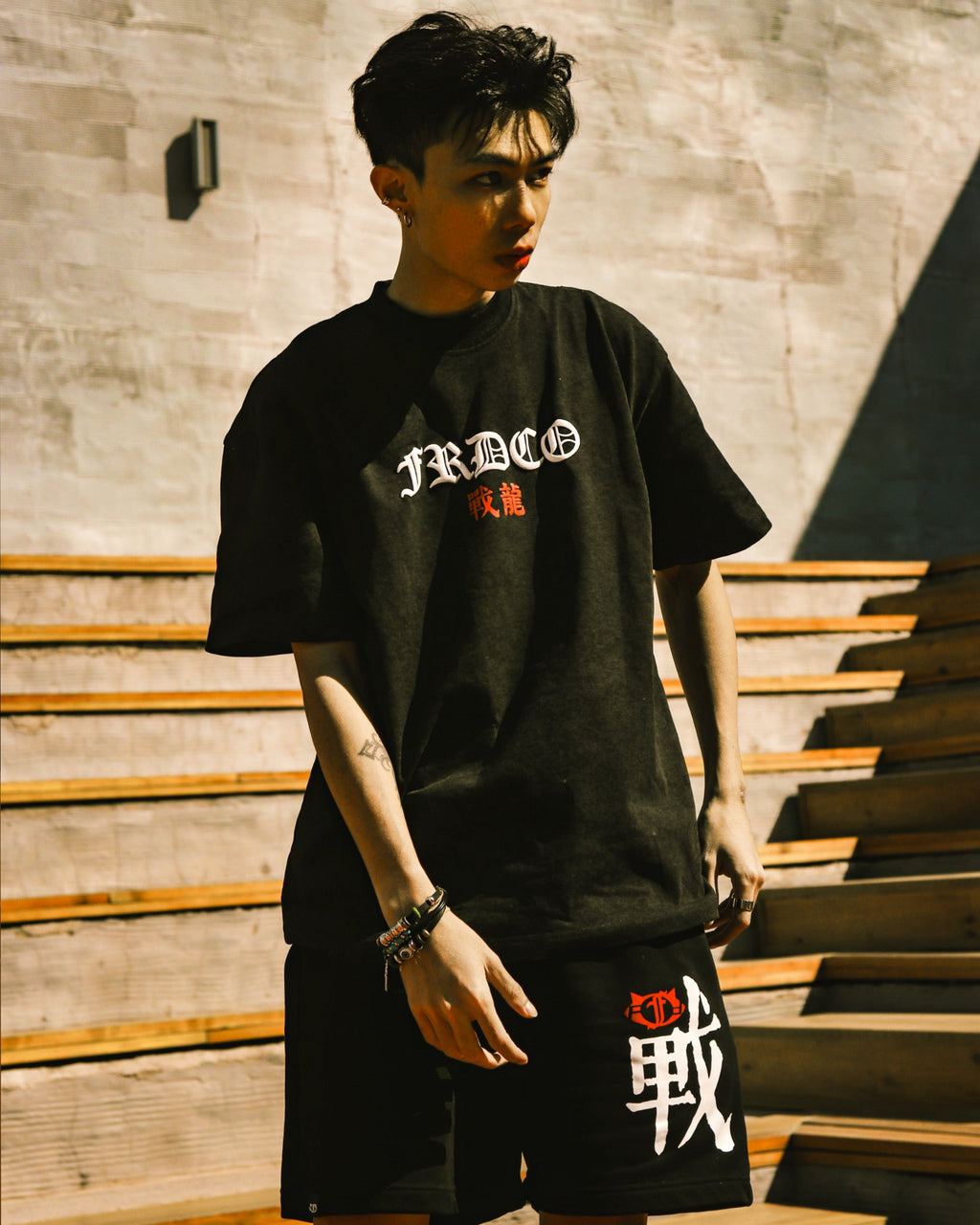 Warrior Logo Pants Black