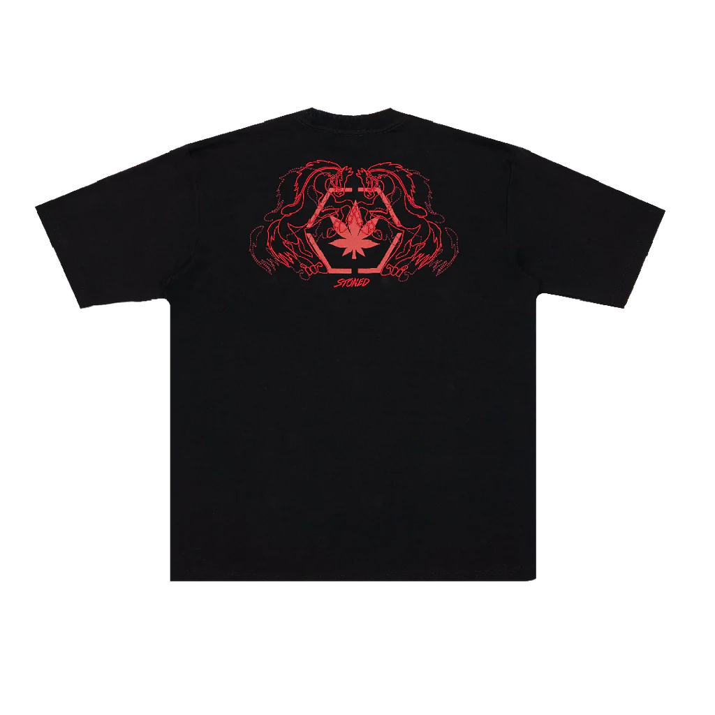 Dark Horse : Twin Horses Tee Black