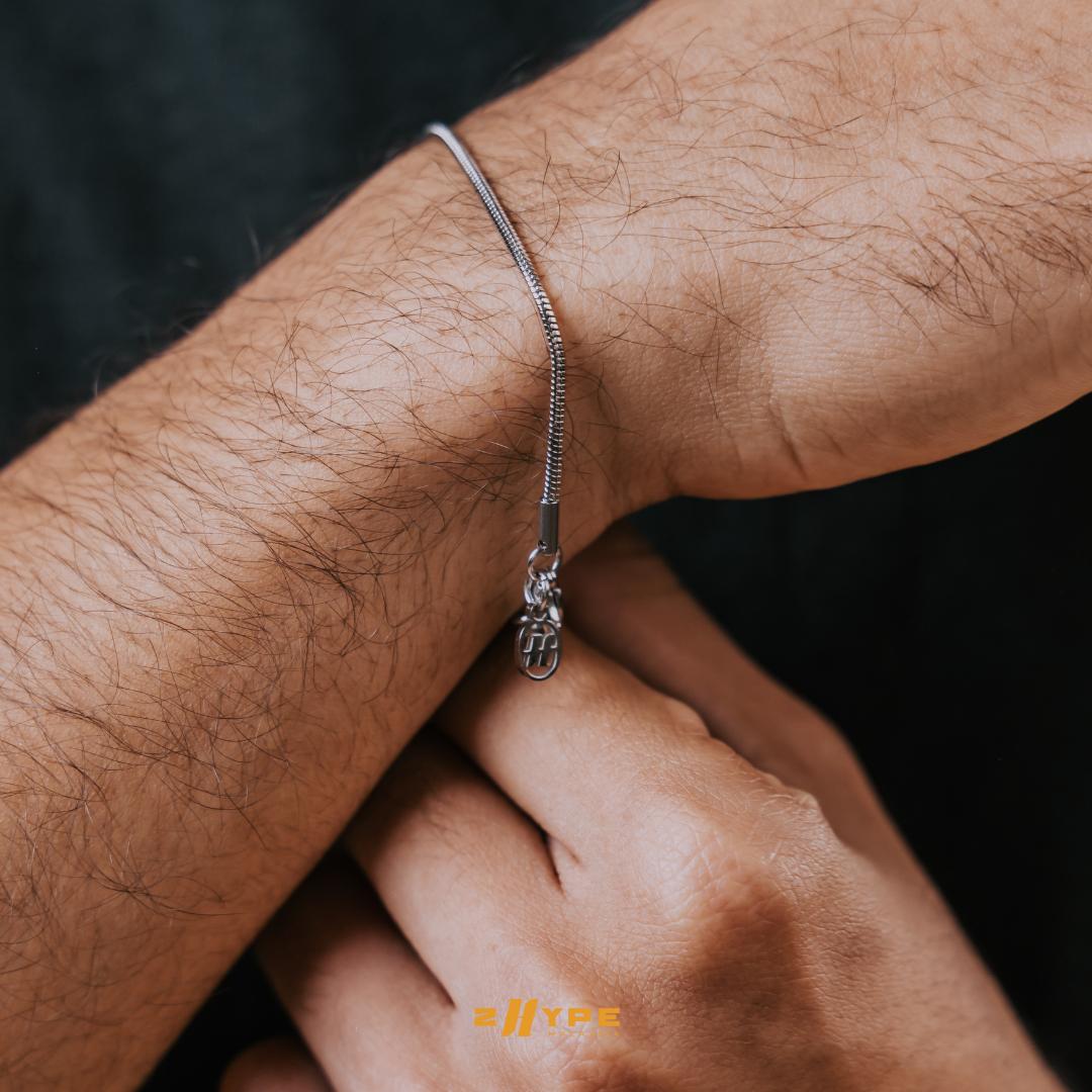 Bone Bracelet (Silver) 2mm