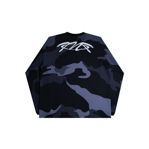 Camo Horse L/S Tee (Black Camouflage)