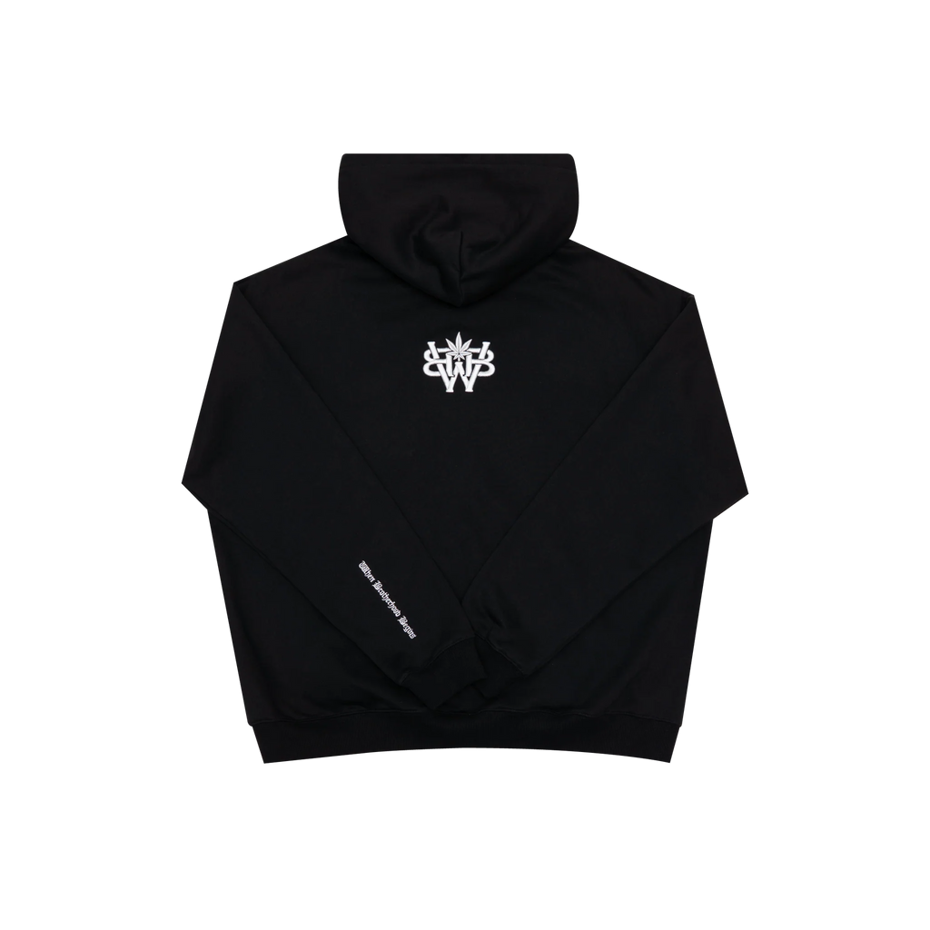 WBB25 : Quad Zipped Up Hoodie Black