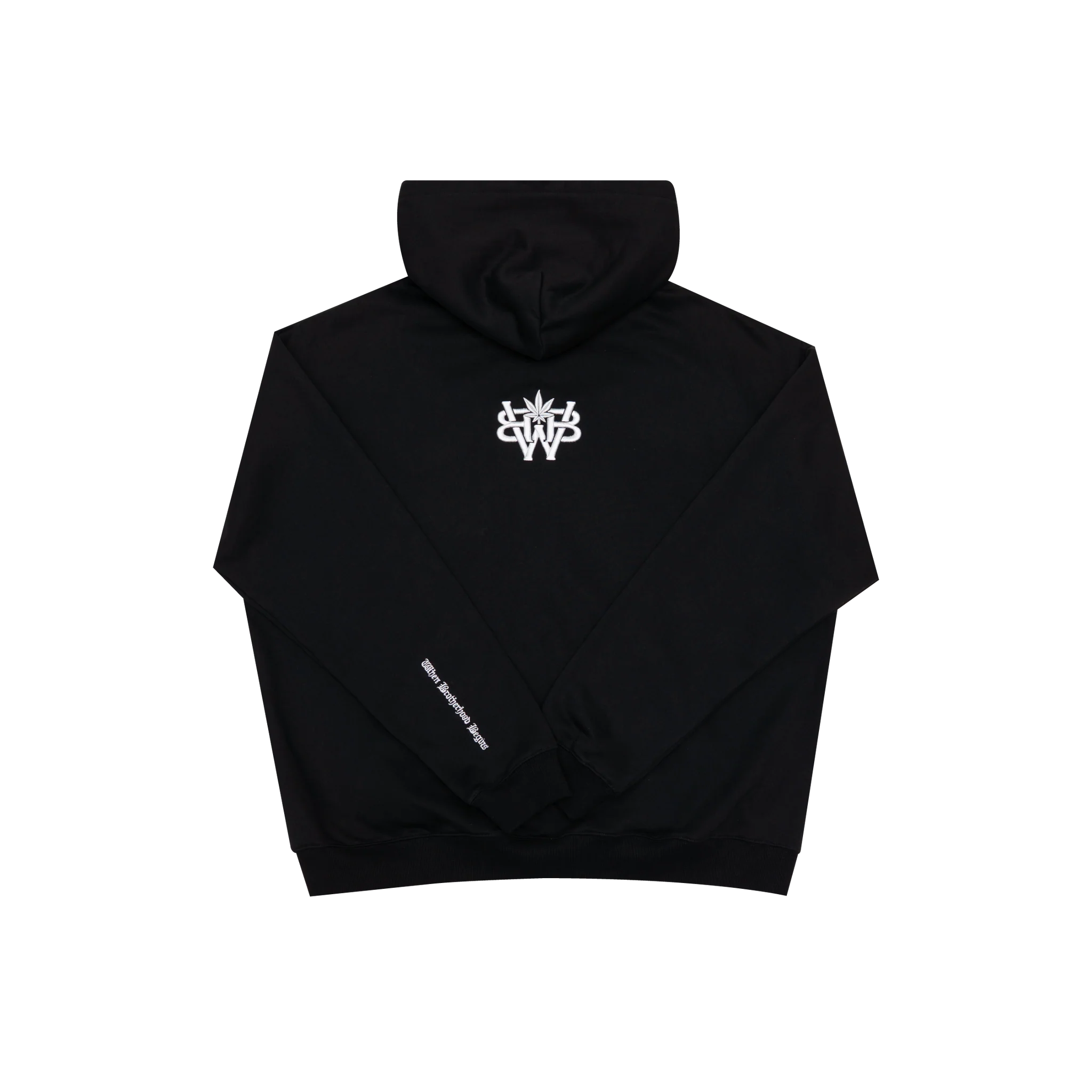 WBB25 : Quad Zipped Up Hoodie Black