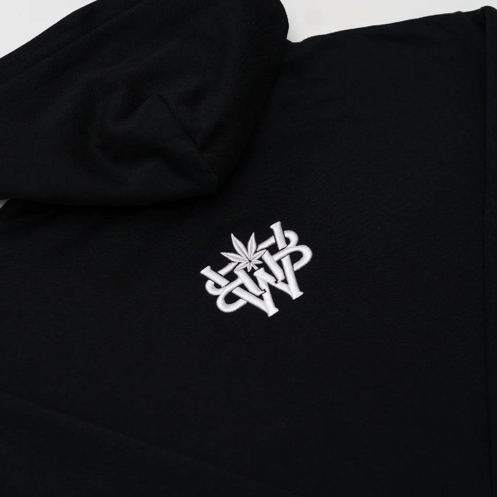 WBB25 : Quad Zipped Up Hoodie Black