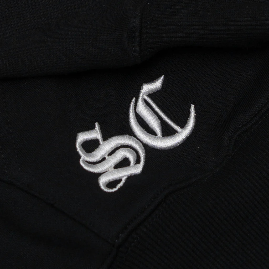 WBB25 : Quad Zipped Up Hoodie Black