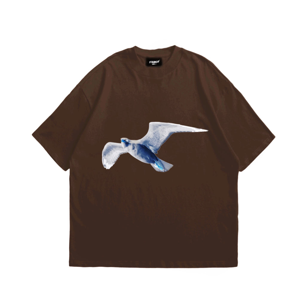 Demons Dust Bird Logo Tee Brown