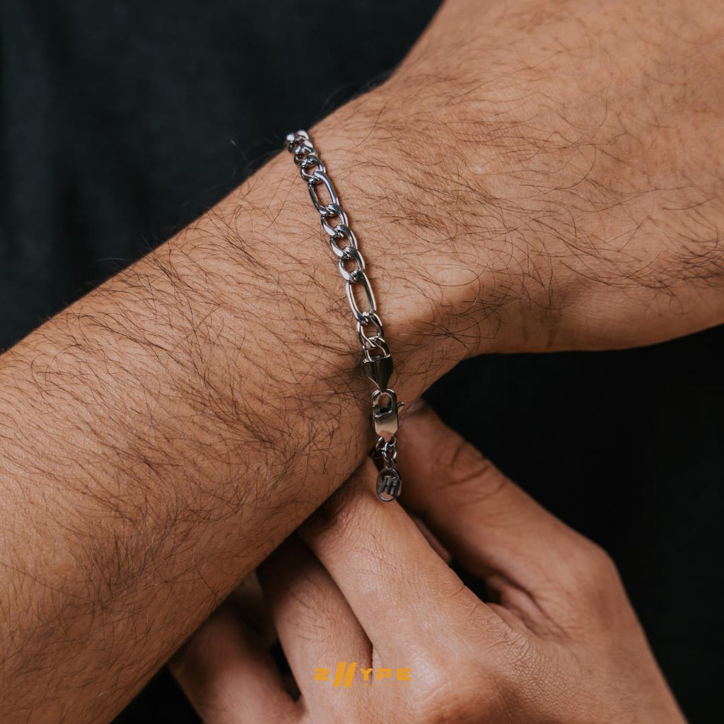 Figaro Bracelet (Silver) 5mm