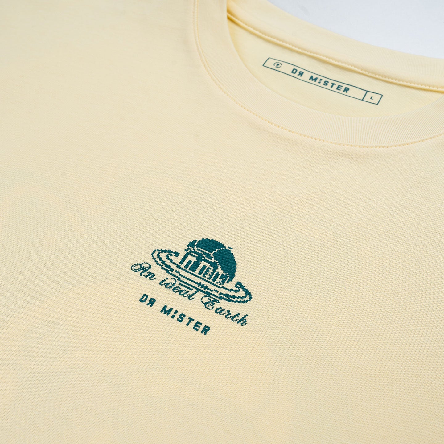 Planet Broad Tee - Cream Yellow