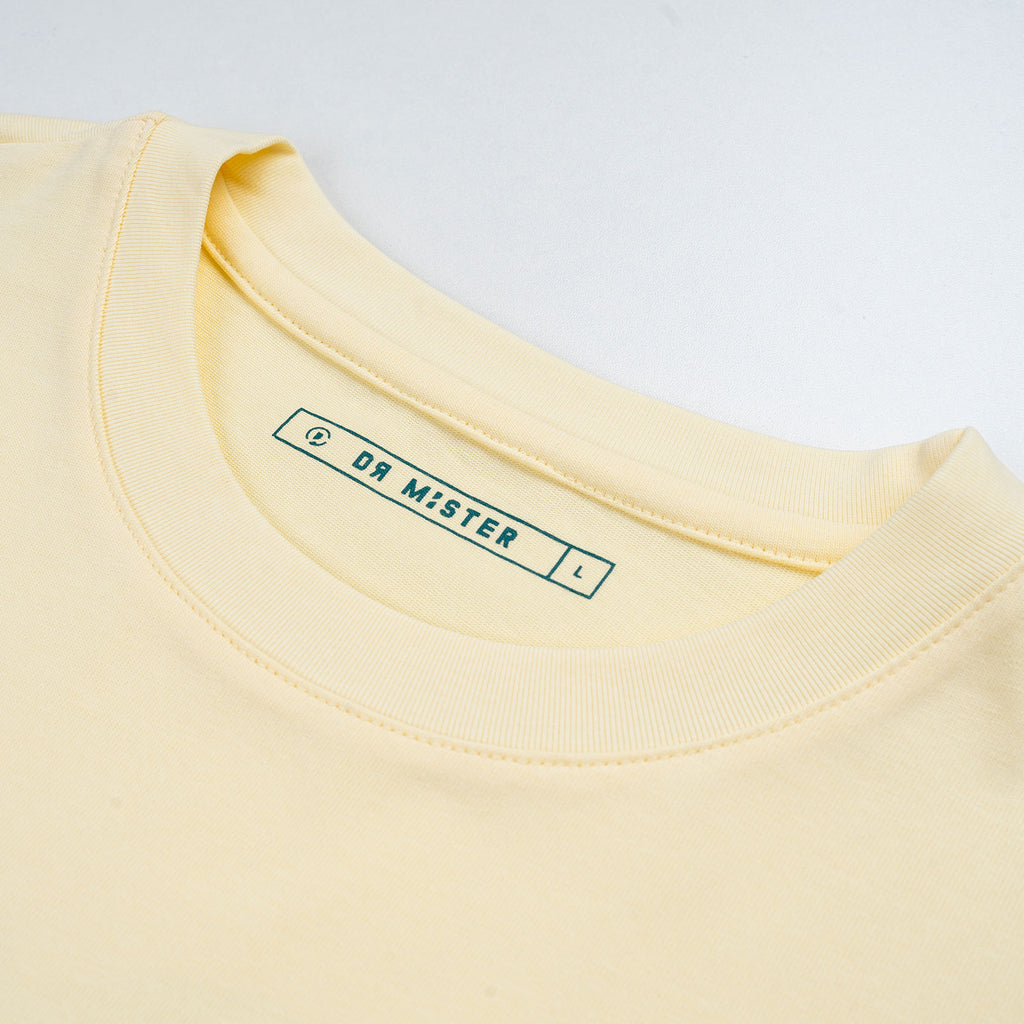 Planet Broad Tee - Cream Yellow