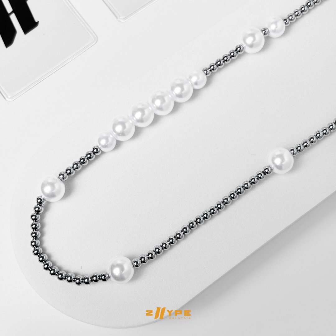 Pearl Beaded Necklace 50cm