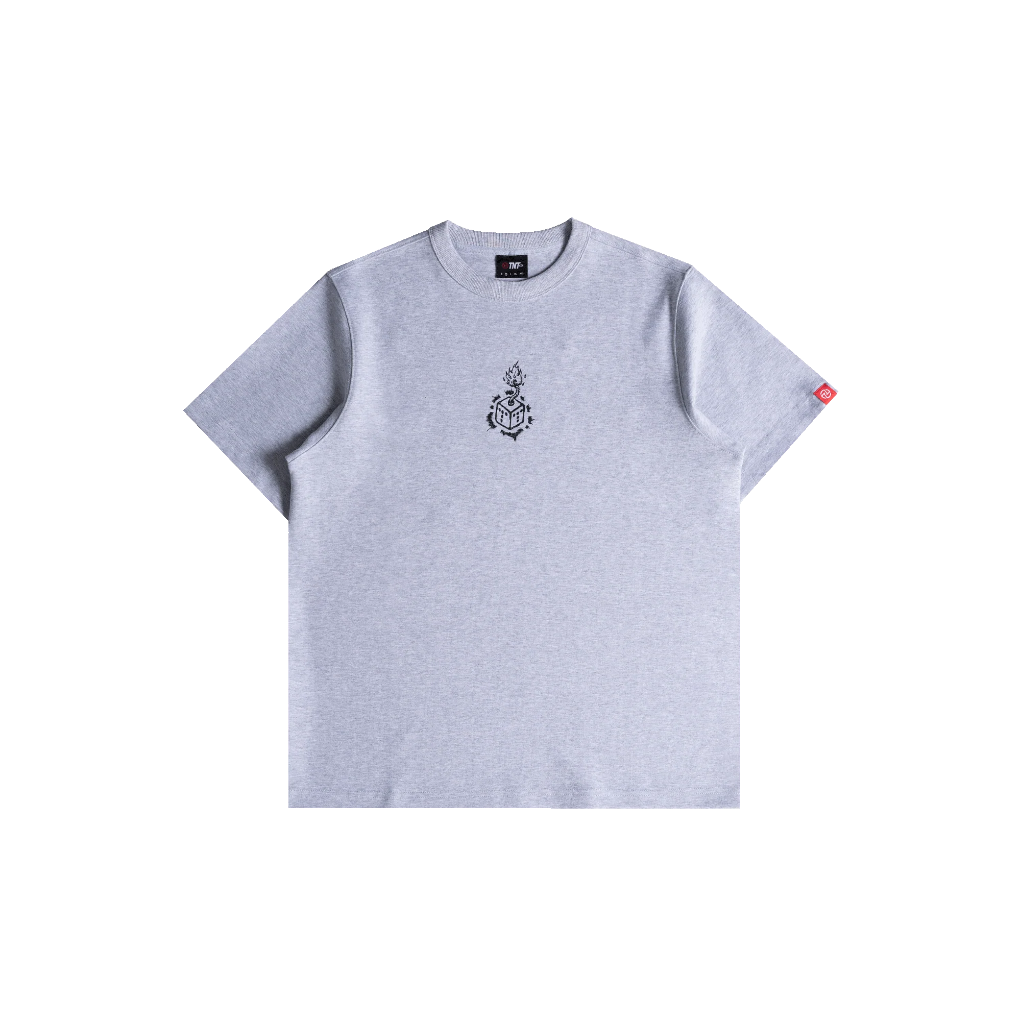 Flame Dice Tee Grey