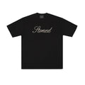 Blessed26 : Cursive Pearl Logo Tee Black