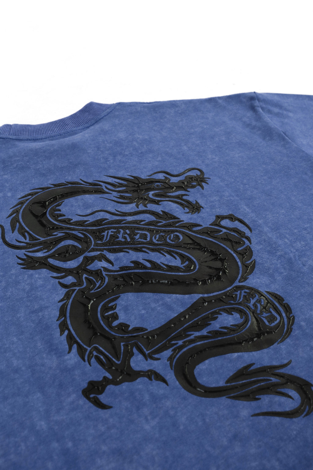 Dark Dragon Stoned Wash Tee Blue
