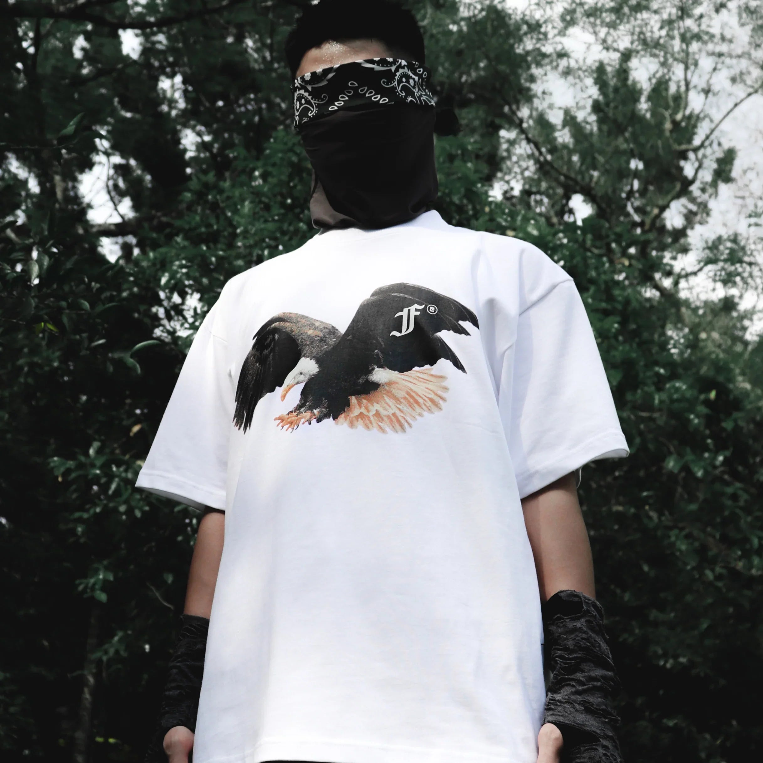 Eagle Logo Tee White