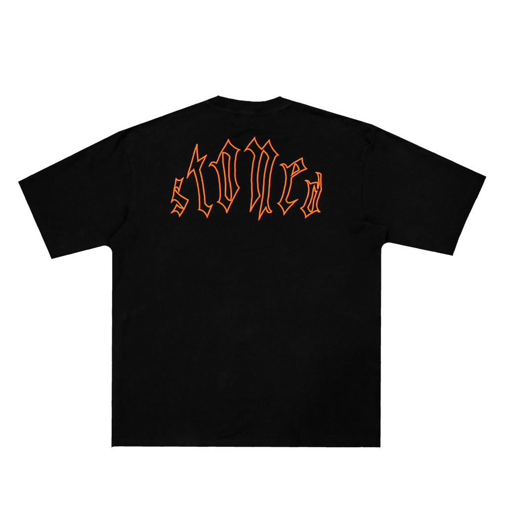 Stoned Retro : Maple UIP Tee Black