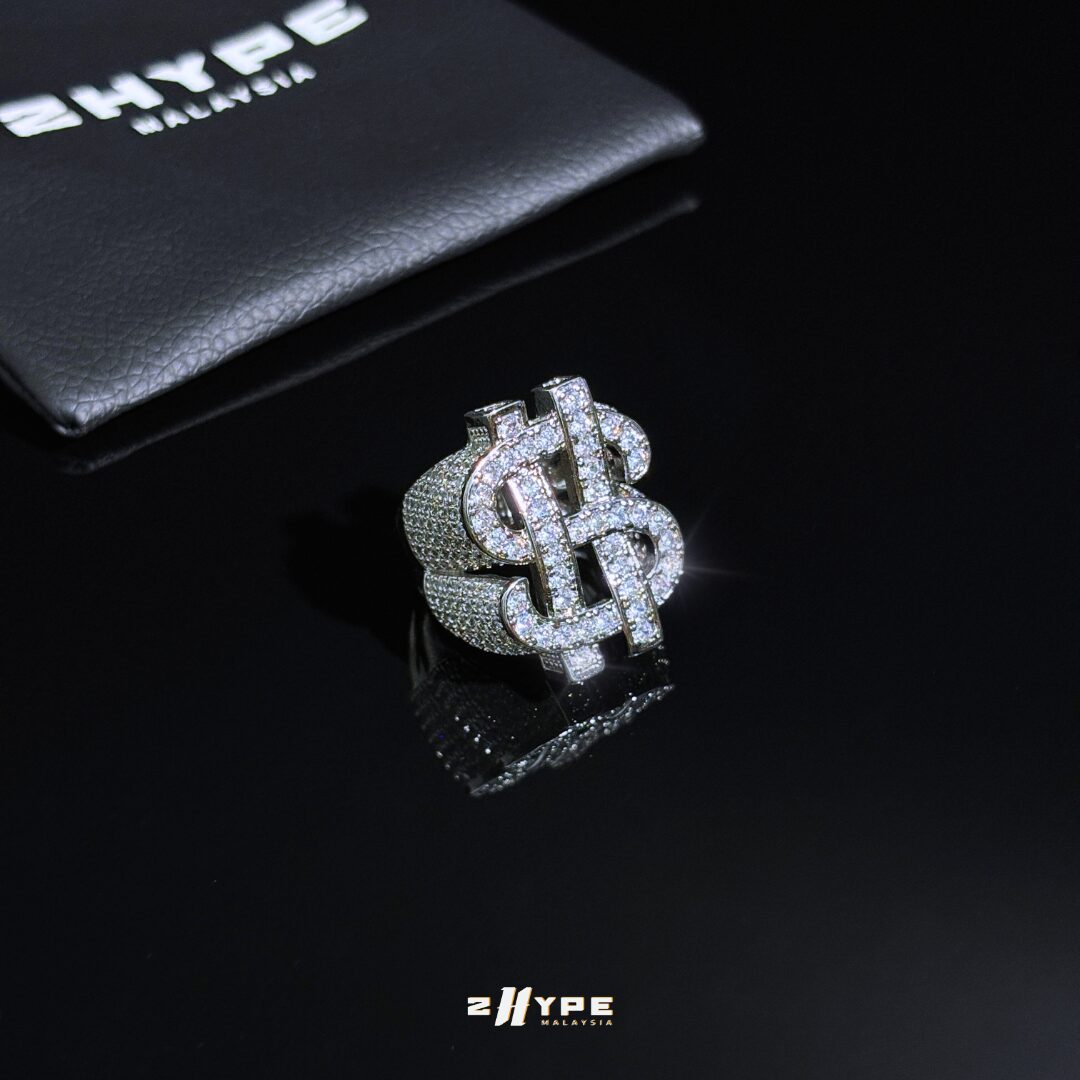 Iced-Out Dollar Ring