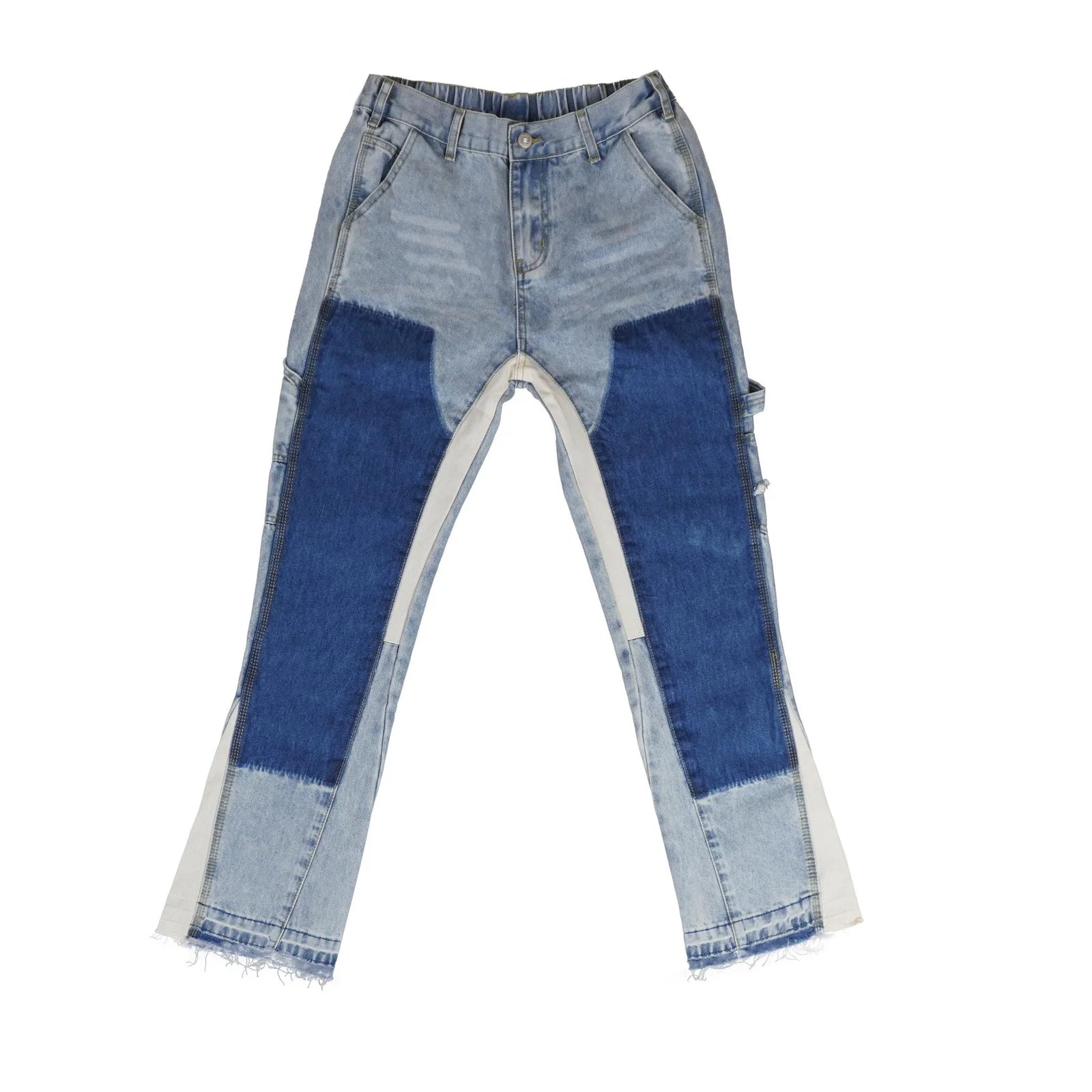 Flare Carpenter Double Knee Jeans (Blue)