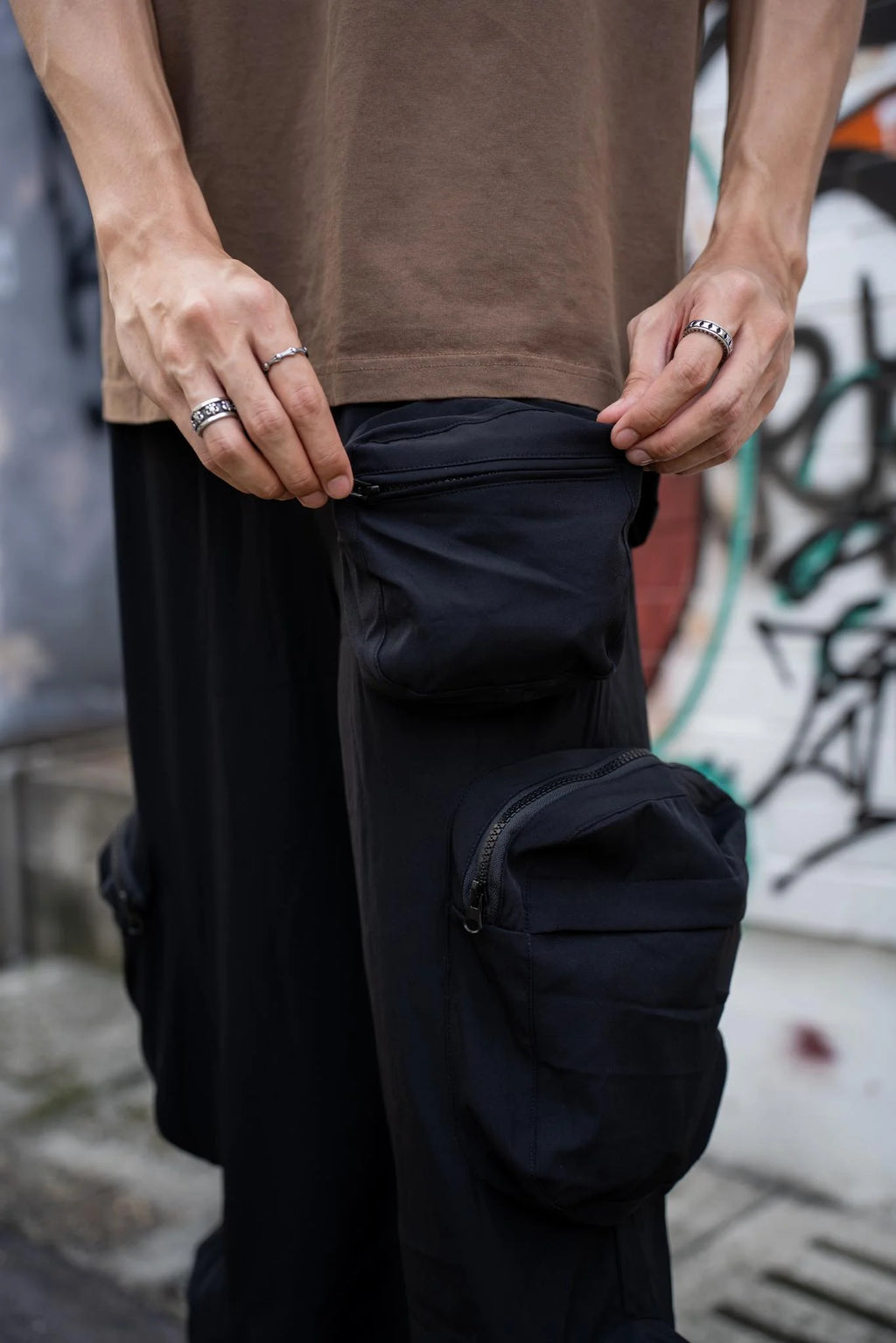 Utility 3D Cargo Pants (Black)