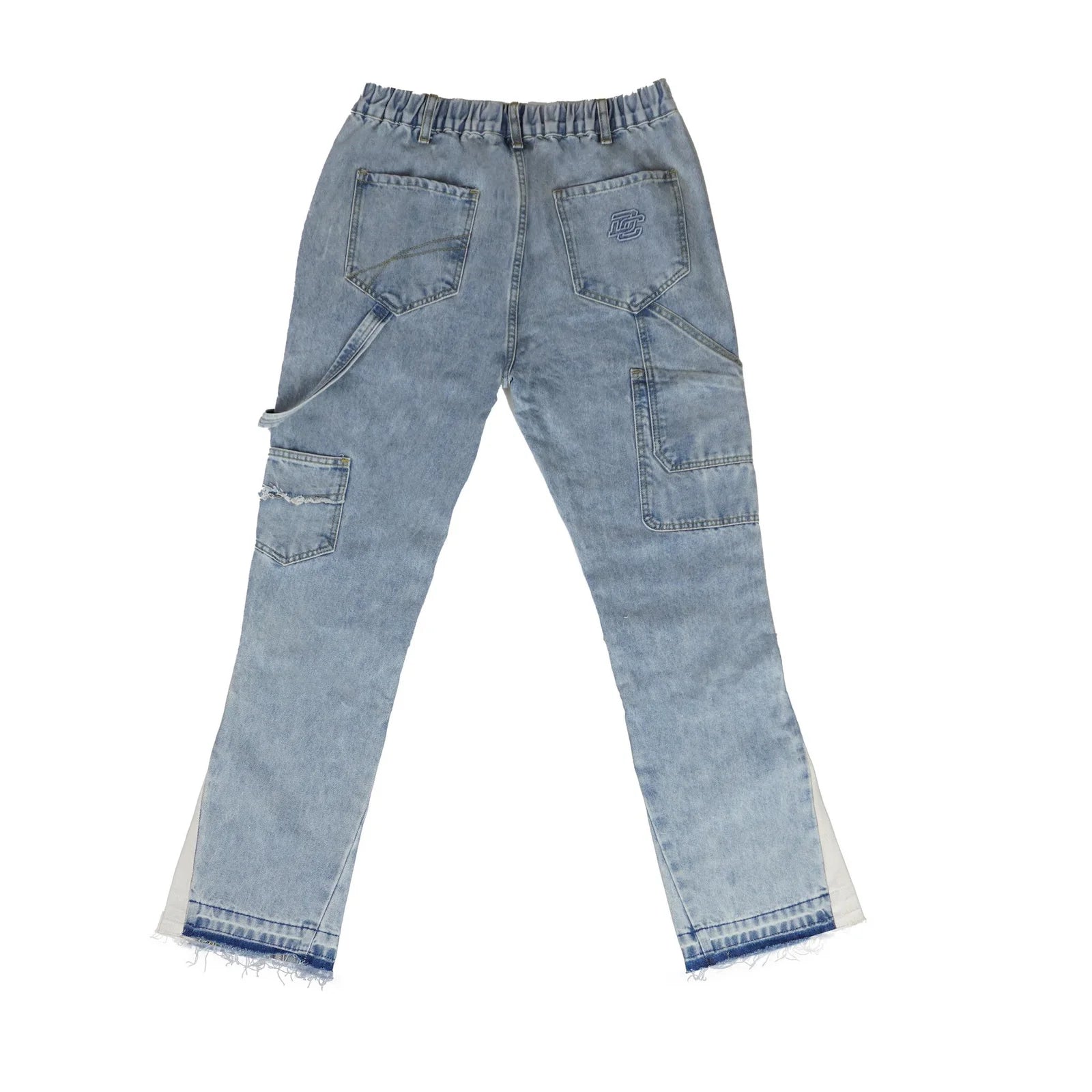 Flare Carpenter Double Knee Jeans (Blue)