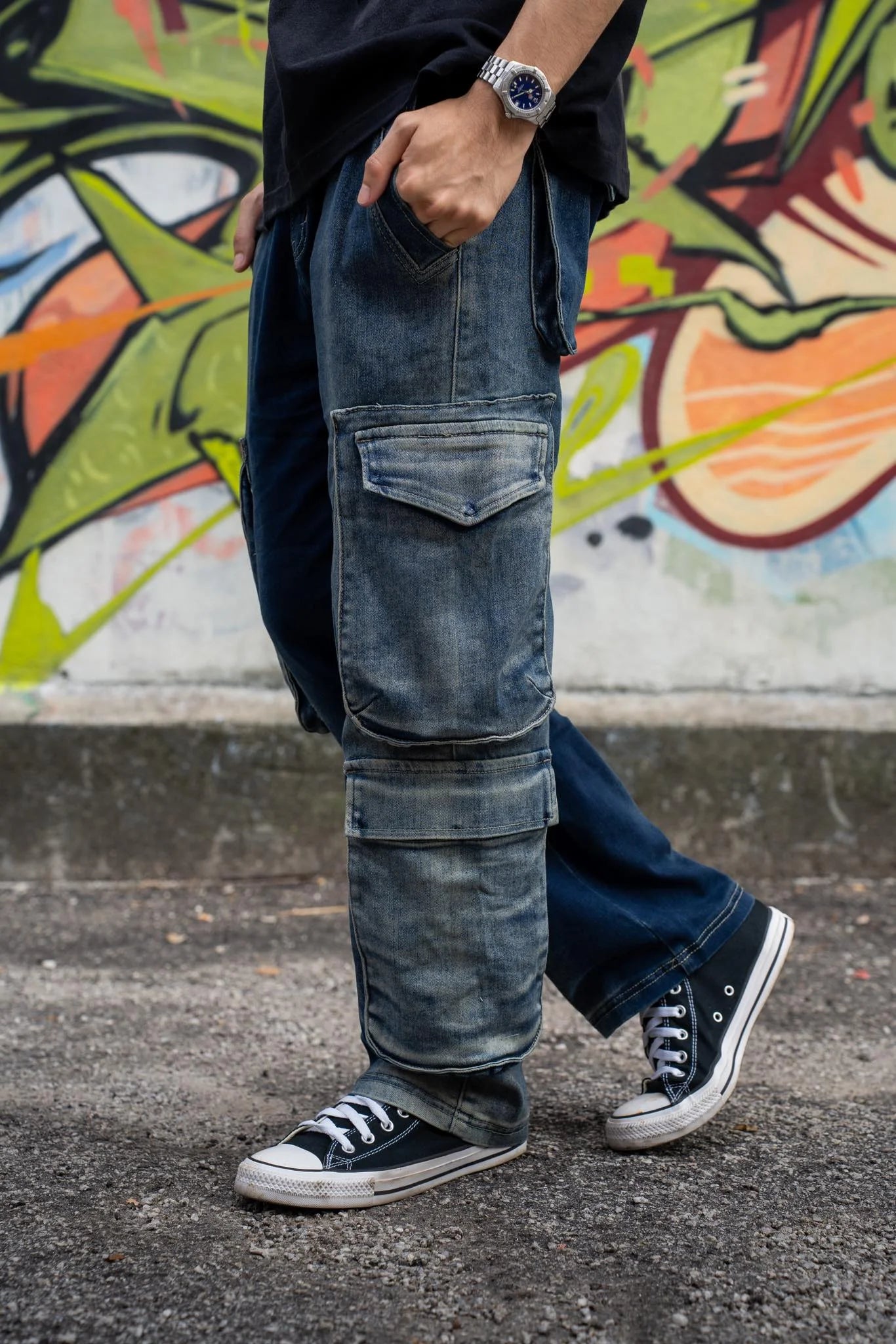 Gradient Cargo Jeans