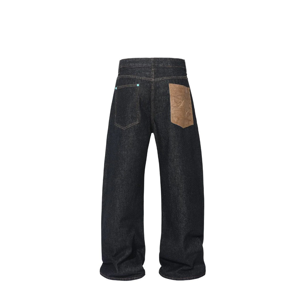 Pony Hair Raw Denim Black