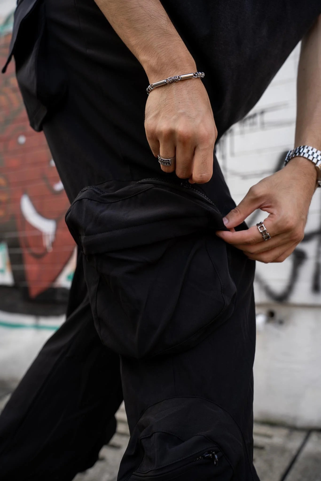 Utility 3D Cargo Pants (Black)