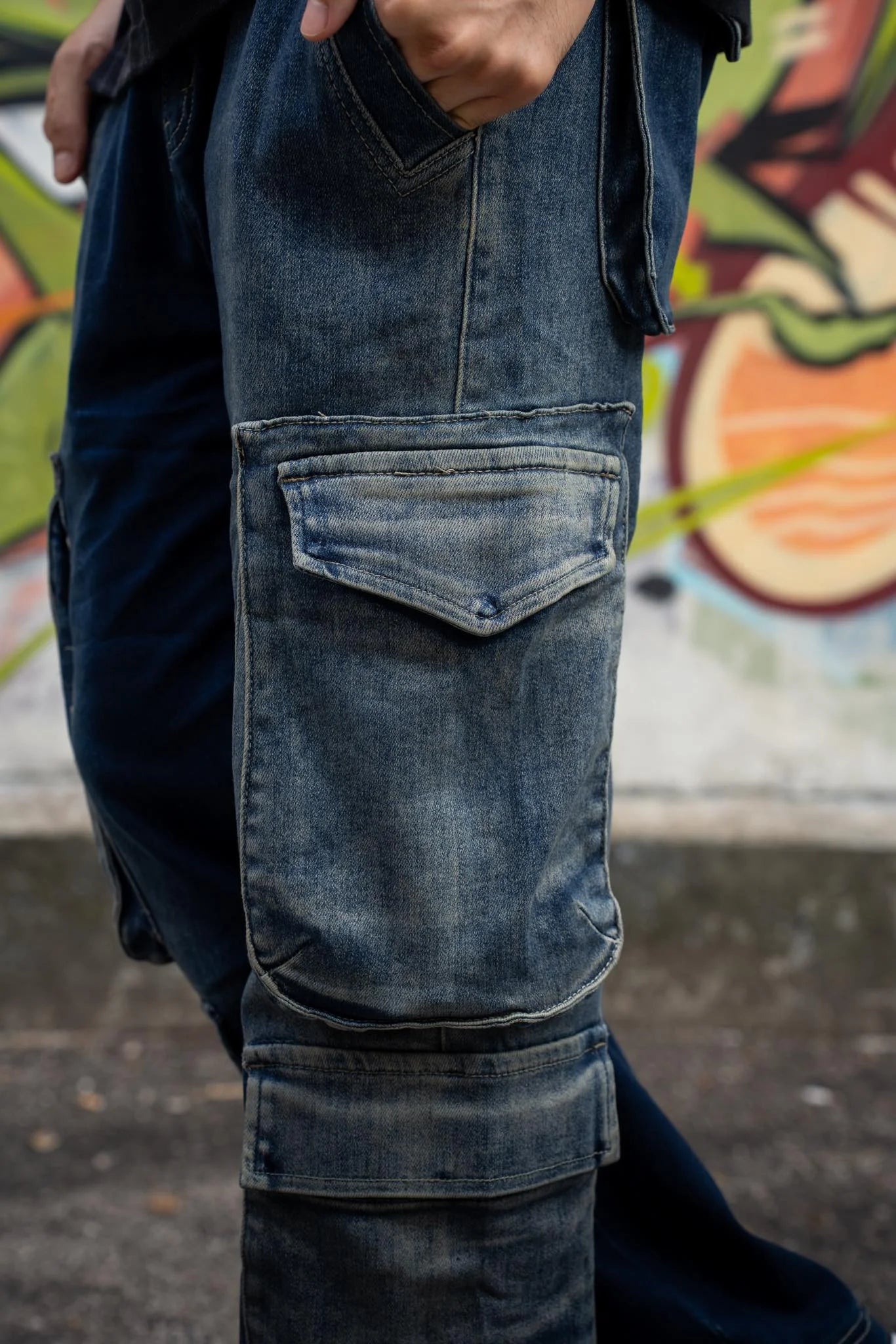 Gradient Cargo Jeans