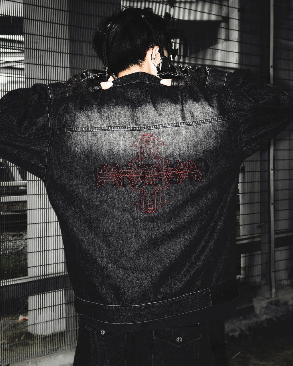 Aura Denim Jacket Black