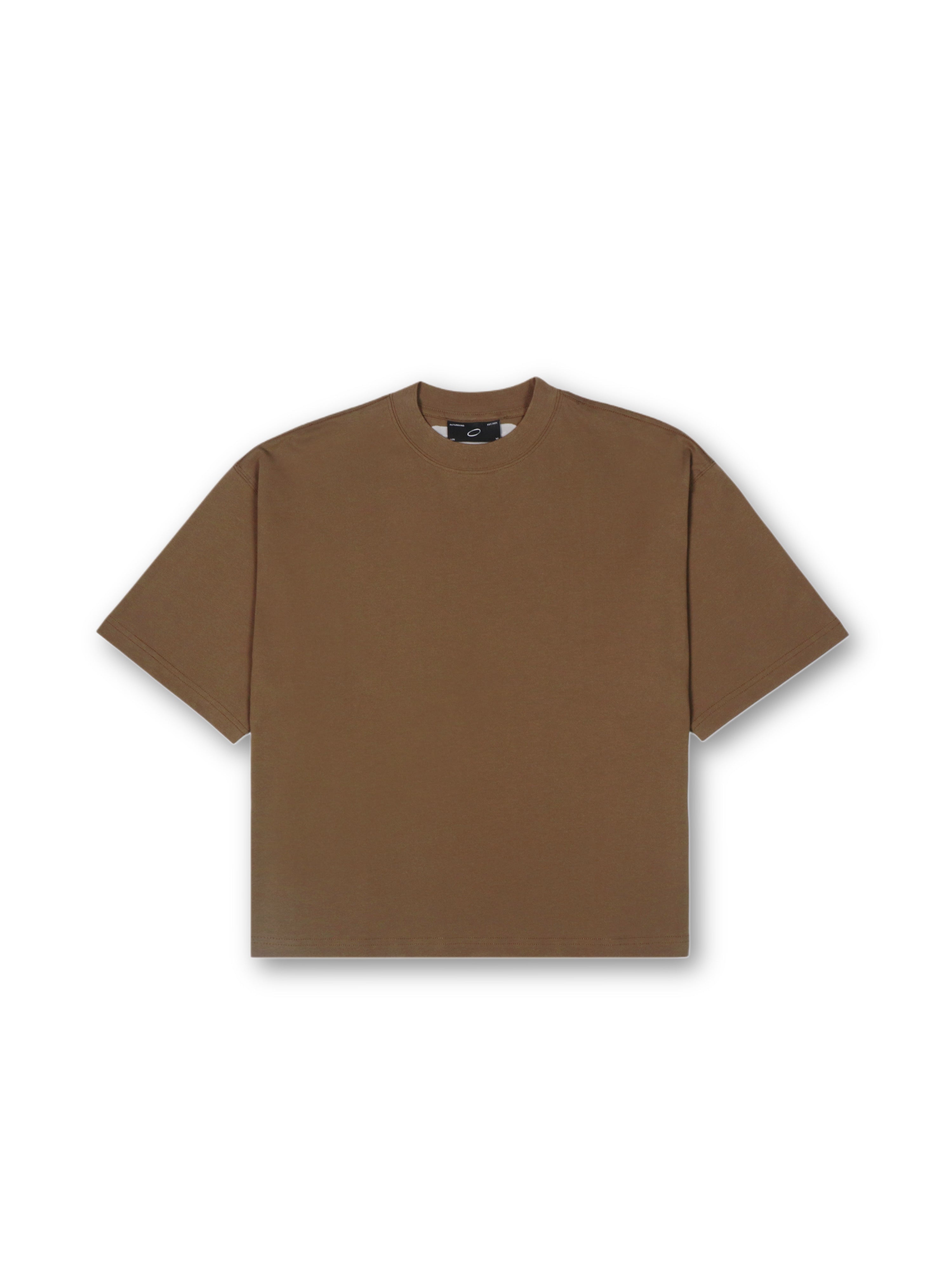 Essential Crop Tee - Brown