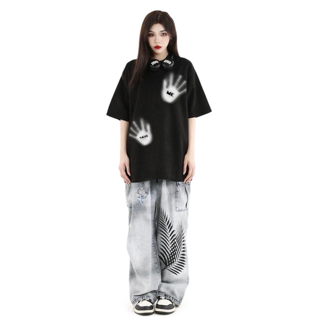 Save Me Logo Tee Black