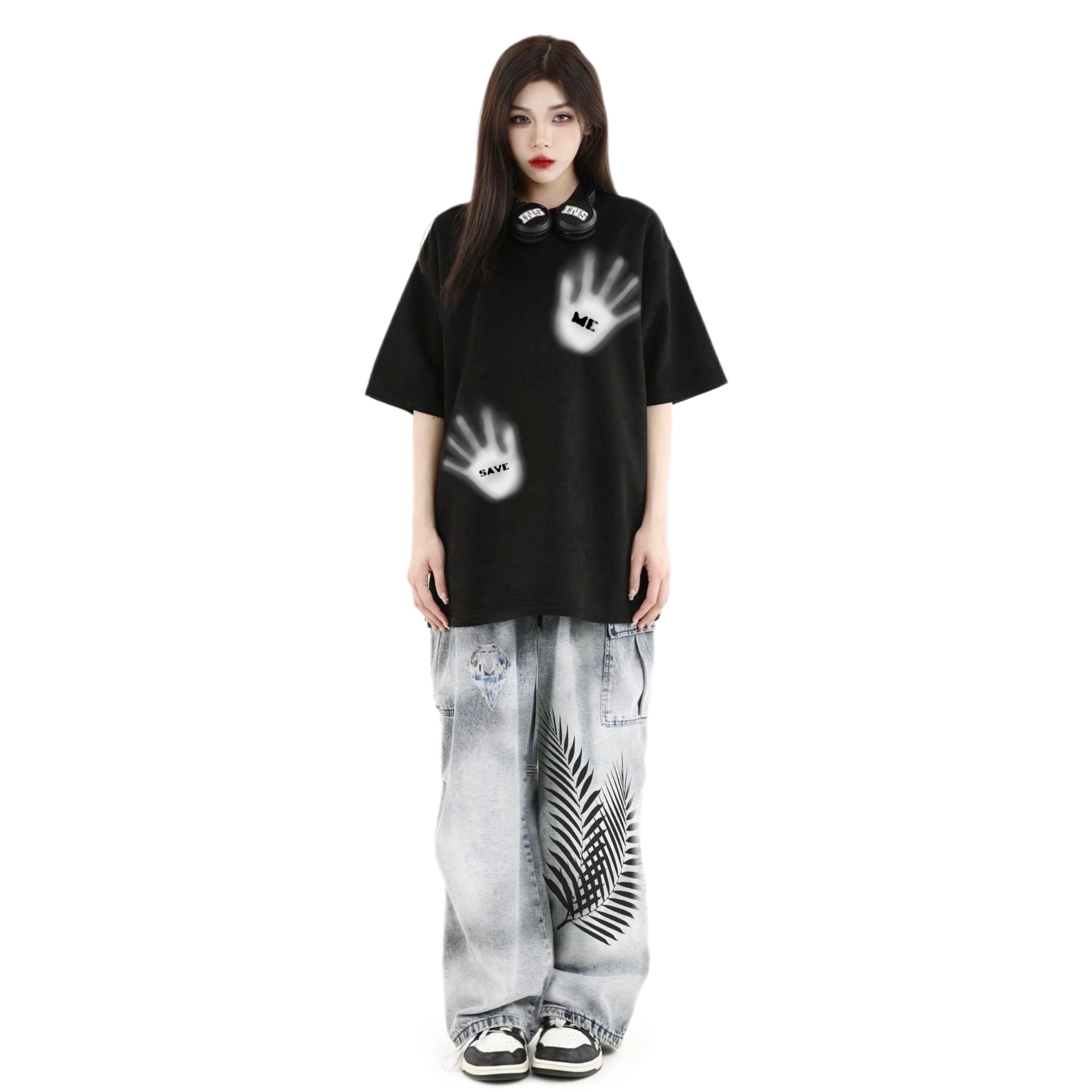 Save Me Logo Tee Black