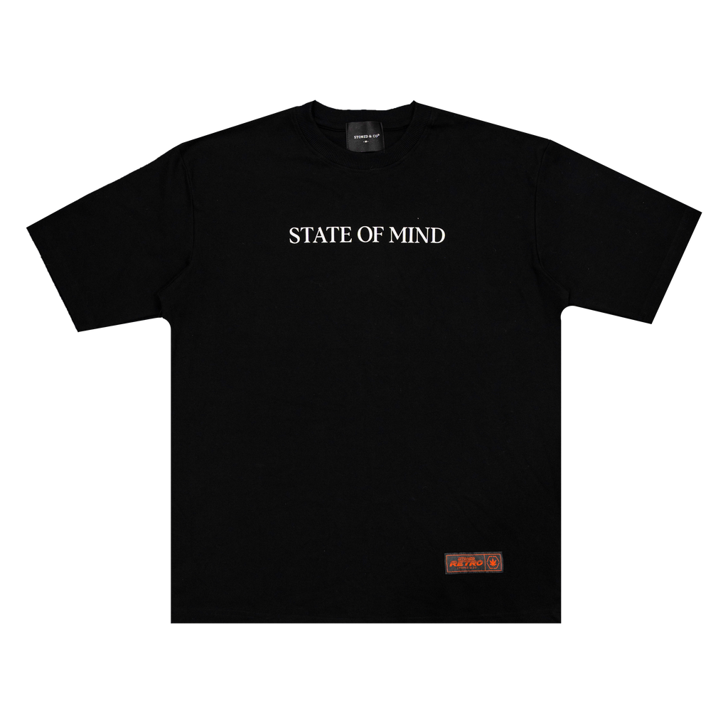 Stoned Retro : Intense Maple Tee Black