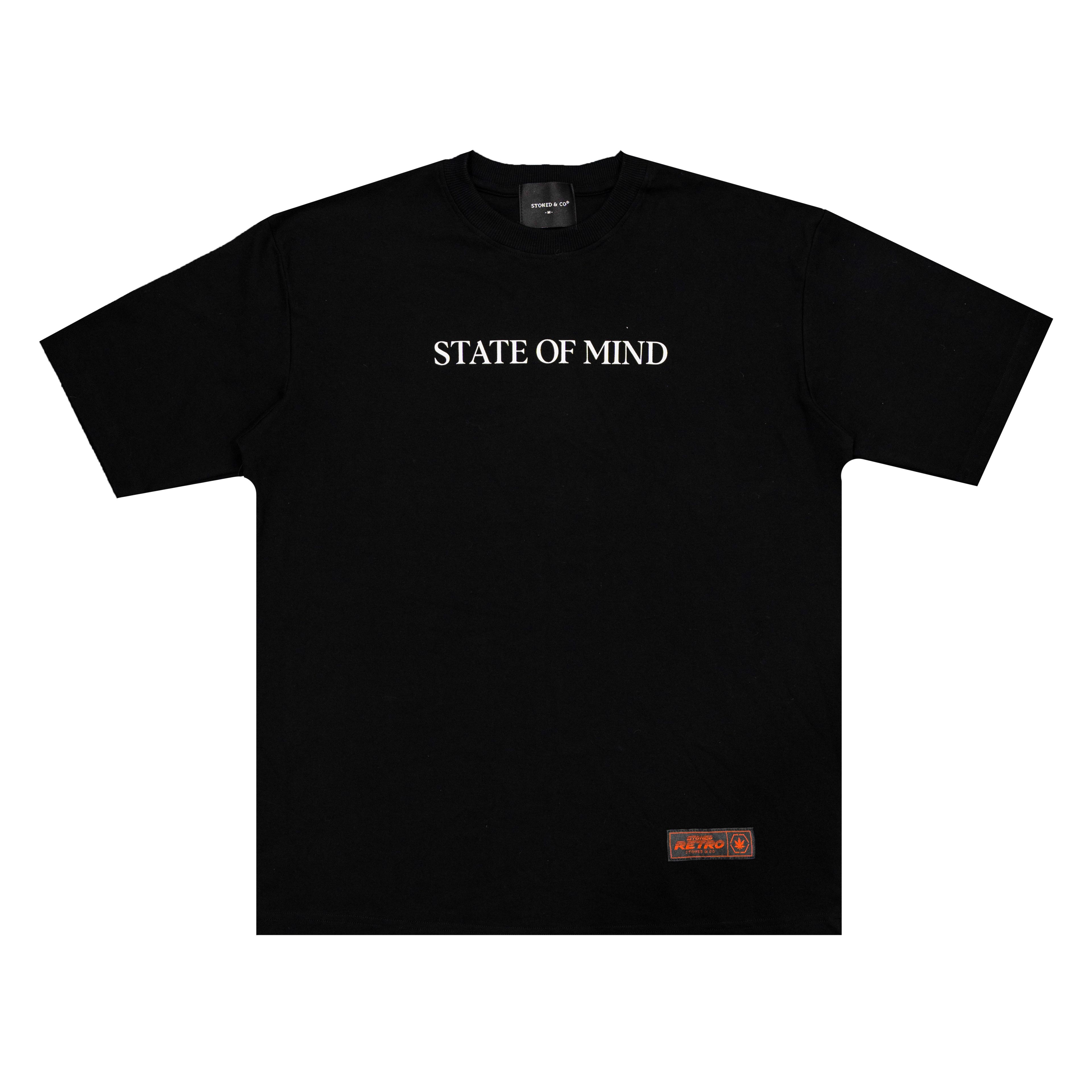 Stoned Retro : Intense Maple Tee Black