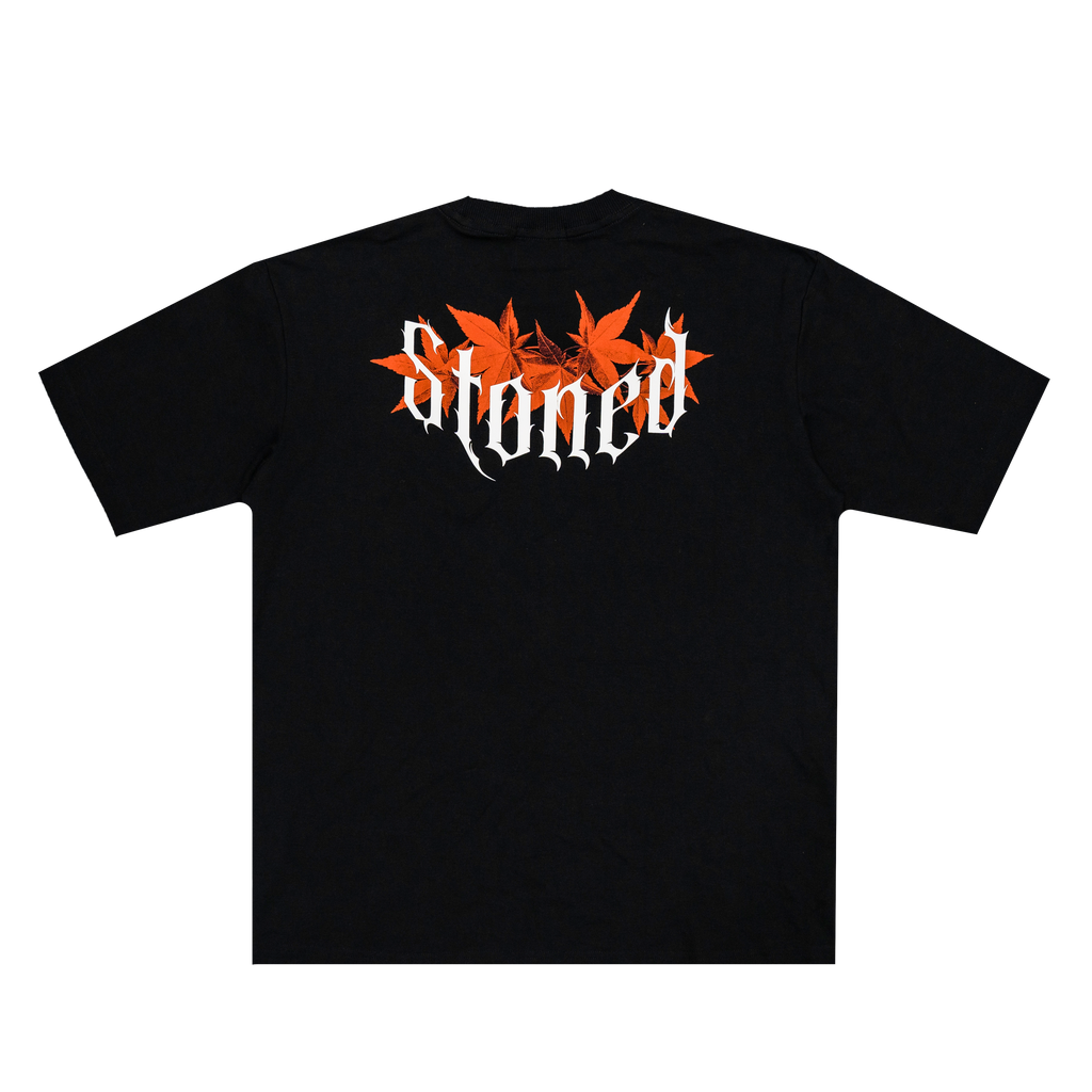 Stoned Retro : Intense Maple Tee Black