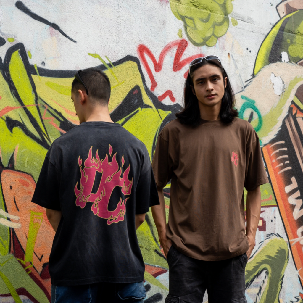 Flame Oversize Dyed Tee