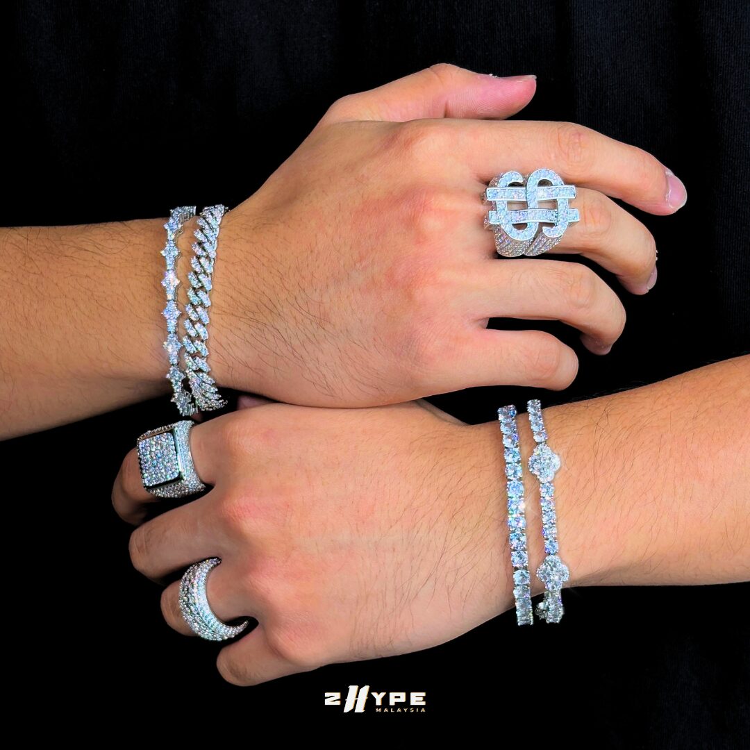 Iced-Out Dollar Ring
